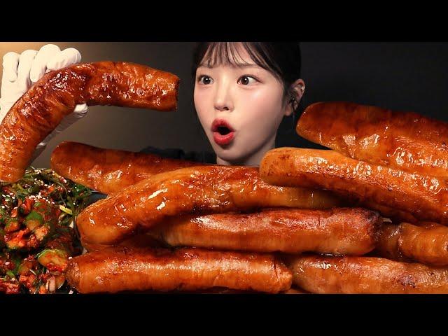 Crispy Giant Grilled Large Intestine Mukbang Asmr