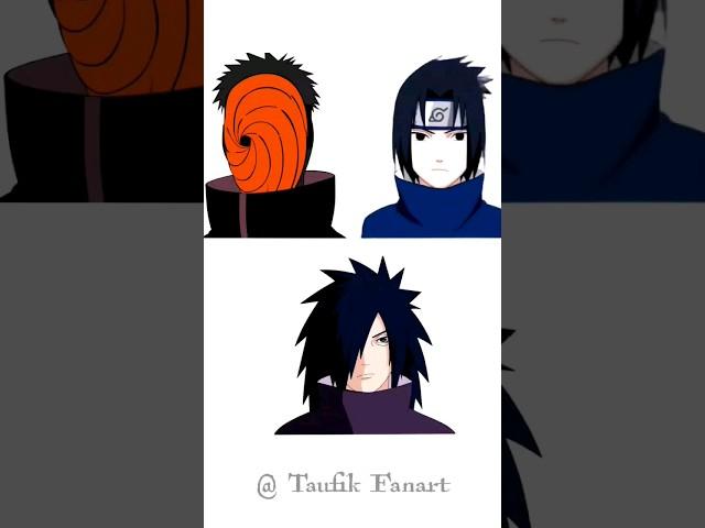 Trying Tiktok art Sasuke Madara Obito mix  Next? #short #drawing #naruto #anime #tiktok