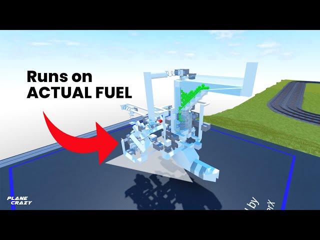 Piston Engine with an actual FUEL SYSTEM in Plane Crazy!