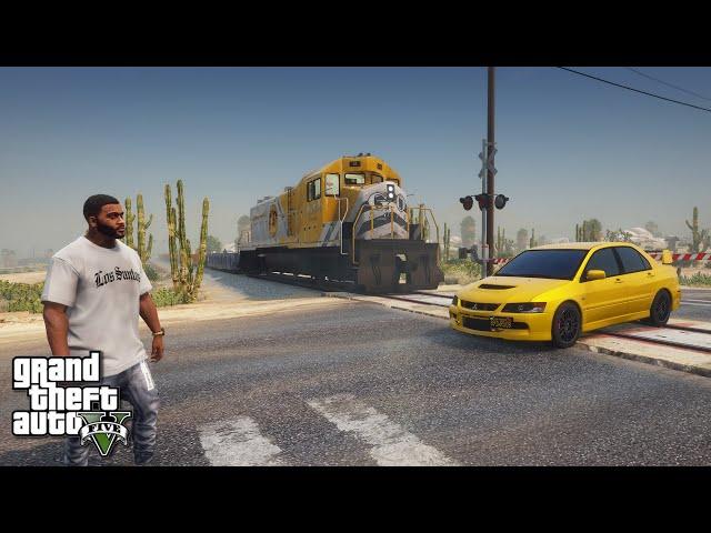 How to install Enhanced Trains in GTA 5 / Realistic Trains in GTA V / How to STOP the TRAIN in GTA5