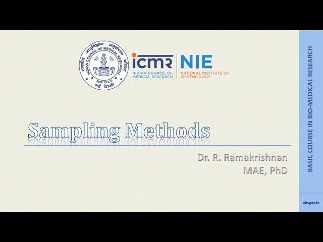 11 Sampling methods