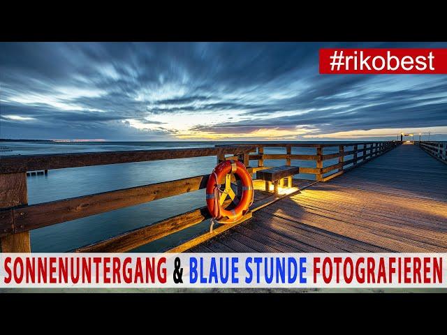 Sonnenuntergang und blaue Stunde fotografieren mit optischen Filtern an der Ostsee - Fotowalk