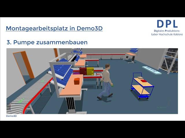 Gestaltung und Simulation eines Arbeitsplatzes inkl. Immersion in der VR