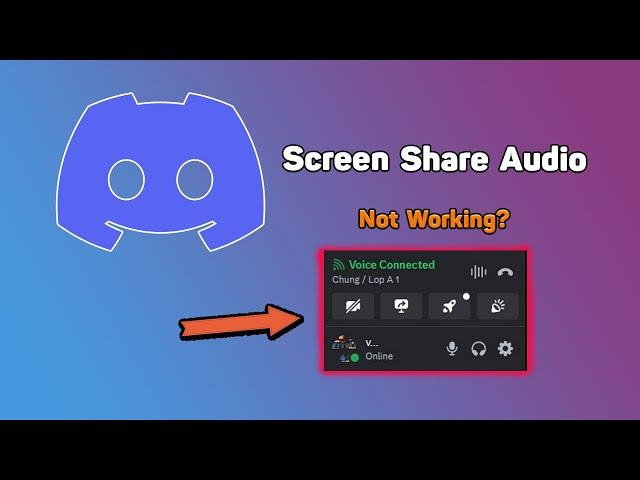 How to Stream with Sound on Discord - Fix Screen Share Audio Not Working on Discord New 2024