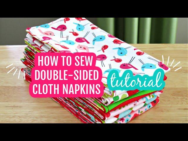 Double Sided Cloth Napkins Tutorial