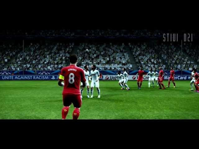 Steven Gerrard - Two Brilliant Goals (PES 13) HD