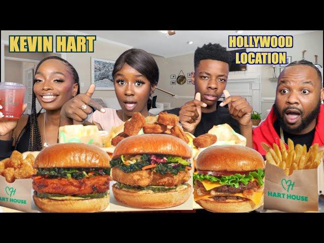 TASTE TEST KEVIN HART NEW VEGAN RESTAURANT HART HOUSE HOLLYWOOD CA| MUKBANG