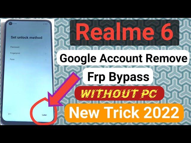 Realme 6 RMX2001 Frp Bypass Without Pc l 100% Working l Realme 6 RMX2001 Google Account Unlock