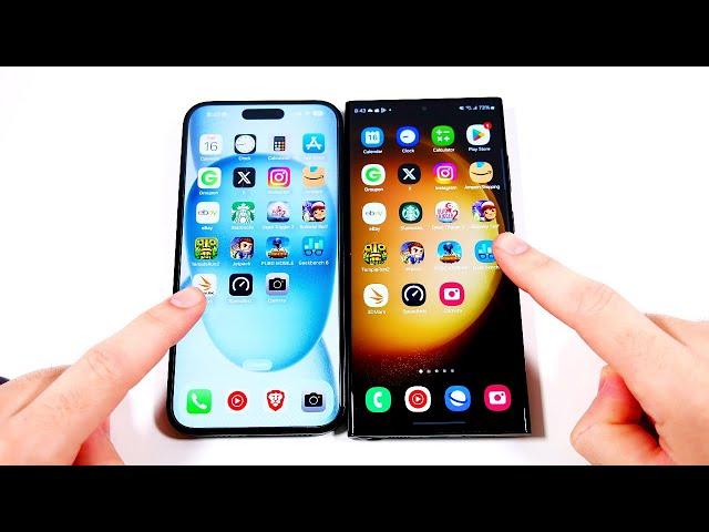 iPhone 15 Plus vs Galaxy S23 Ultra Speed Test