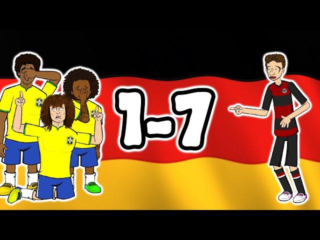 1-7! Germany destroy Brazil! (World Cup 2014 Semi-Final Parody Goals Highlights)
