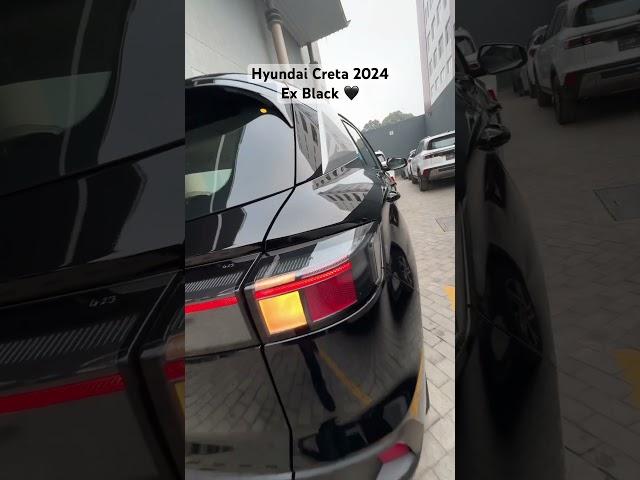 New Hyundai Creta EX 2024  Black Colour #youtube #cars #hyundai #creta #black