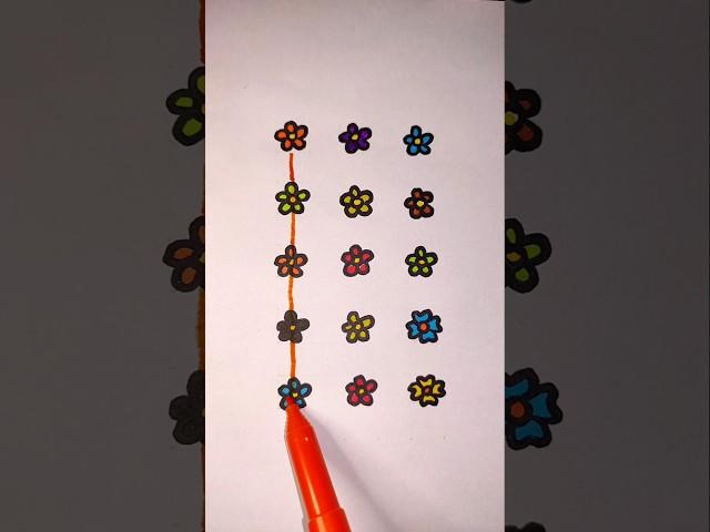 Flowers  #iqtest #game #creative #learning #art #papergames