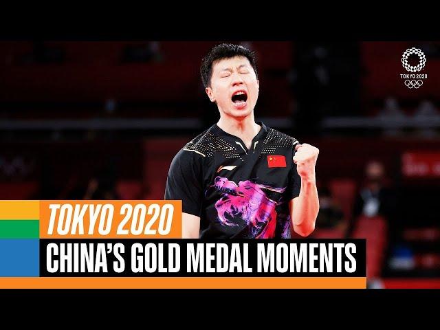   China's gold medal moments at #Tokyo2020 | Anthems