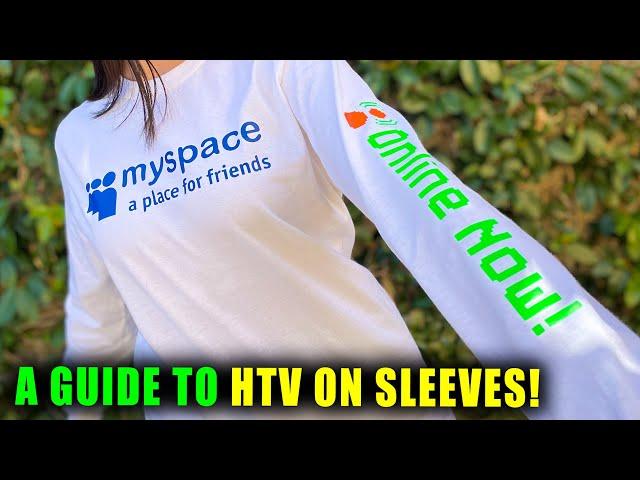TIPS & TRICKS ON HOW TO APPLY HTV ON LONG SLEEVES || Lucykiins