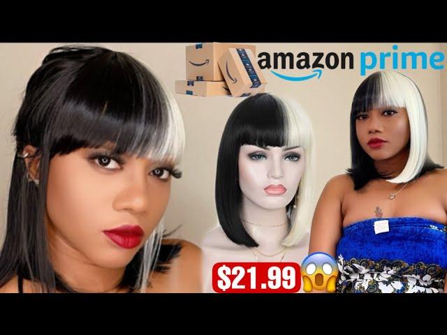 Kalyss Bob Short Hair Wig for Black Women Heat Resistant Yaki Synthetic Hair Women’sWig with Bangs
