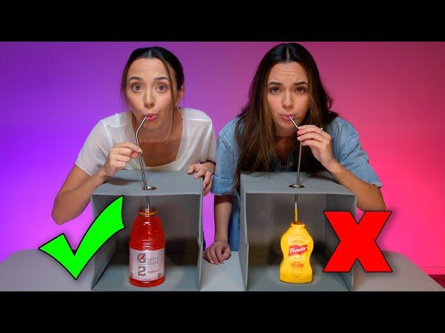 DON'T CHOOSE THE WRONG MYSTERY DRINK CHALLENGE! - Merrell Twins