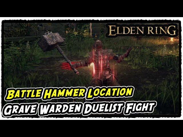 How to Get the Battle Hammer in Elden Ring Grave Warden Duelist Boss Fight