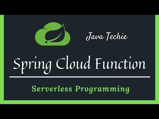 Spring Cloud Function | @functional | Example | Java Techie