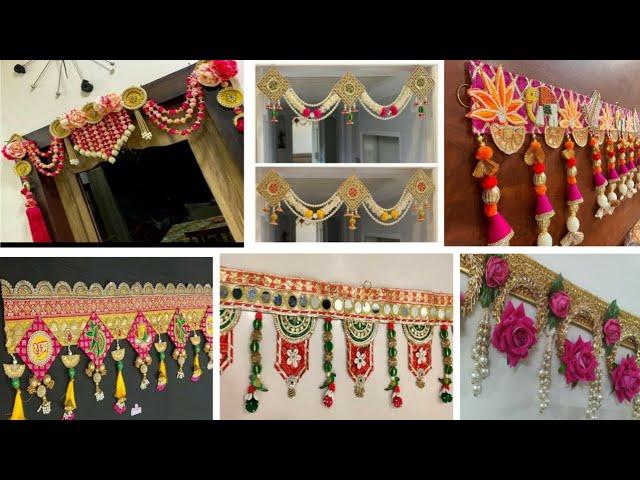 Designer toran making ideas At Home// Bandanwar /Woolan Toran Hanging design for Home Decoration