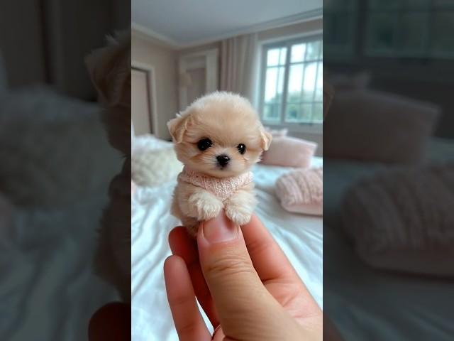 Cute mini puppy