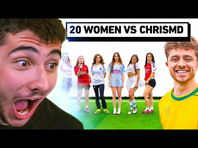 Reacting To 20 WOMEN VS 1 YOUTUBER: Football Edition