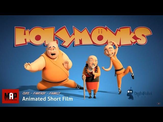 Funny CGI 3d Animated Short Film ** HOLY MONKS ** Family Animation Cartoon for Kids by Digital Rebel