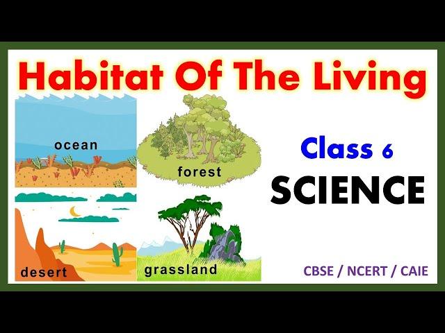 Habitat Of The Living | Class 6 : Science | CBSE / NCERT | Full Chapter Explanation | Biology