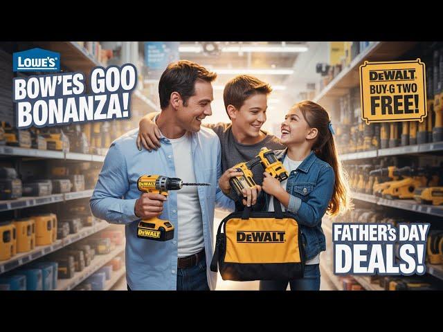 Huge New Savings at Lowe's! Save Big on Mowers, Batteries & BOGO Power Tools for Father's Day!