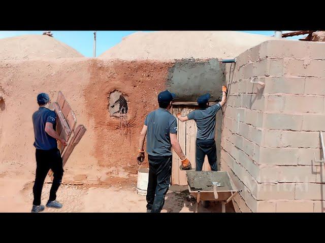 Reconstruction of the courtyard wall: lifestyle in the Iranian village Nomadic village life