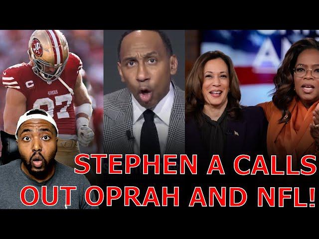 Stephen A Smith GOES OFF On Oprah For Taking Money From Kamala And NFL Speaking On Trump Dance!