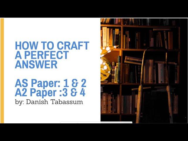 How to craft the perfect answer