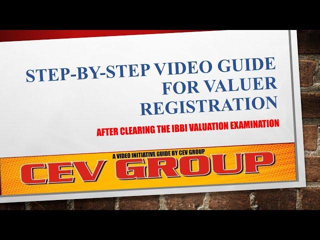 STEP-BY-STEP VALUER REGISTRATION GUIDE | AFTER PASSING THE IBBI VALUATION EXAM