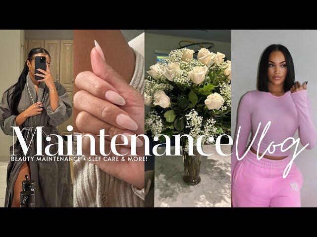 BEAUTY MAINTENANCE VLOG + SELF CARE | MASSAGE + FACIAL + HAIR + NAILS & MORE! ALLYIAHSFACE VLOGS