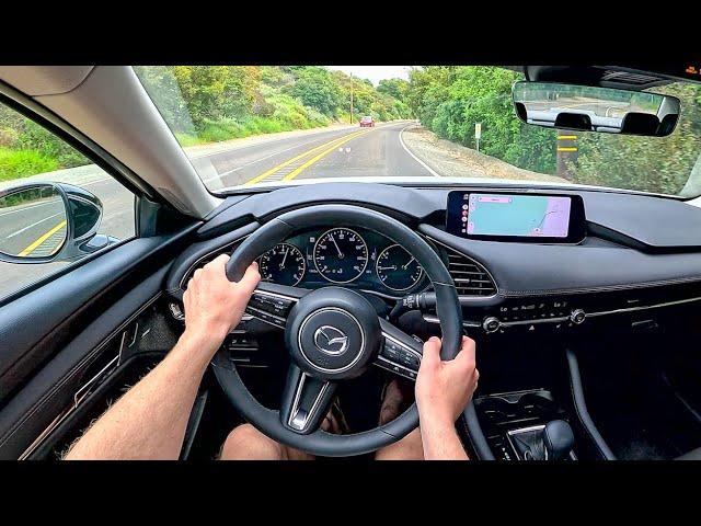 2023 Mazda 3 Sedan Turbo AWD Premium Plus - POV Test Drive (Binaural Audio)