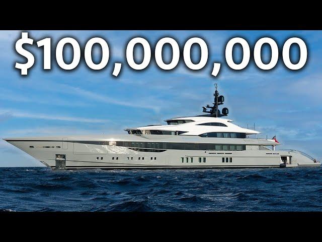 Touring a $100,000,000 Brand New MEGAYACHT with 2 Swimming Pools