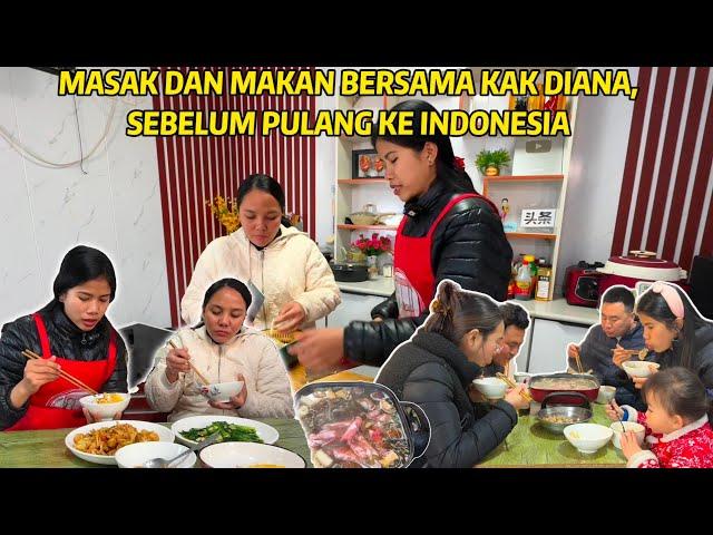 MASAK BERSAMA DENGAN KAK DIANA SEBELUM PULANG KE INDONESIA, MASAKAN SEDERHANA TAPI NIKMAT