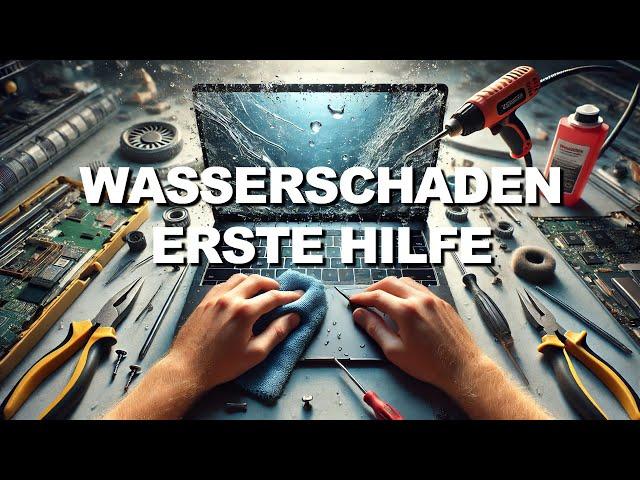 Wasserschaden reparieren für Anfänger - Laptop Wasserschaden Erste Hilfe