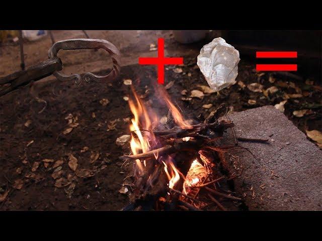 Blacksmith Forges and Uses a Flint and Steel Set
