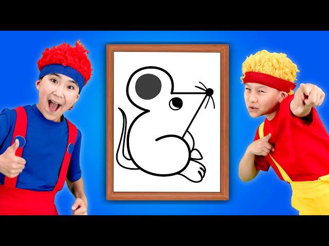 Animals with Numbers from 1 to 9 with Mini DB | D Billions Kids Songs