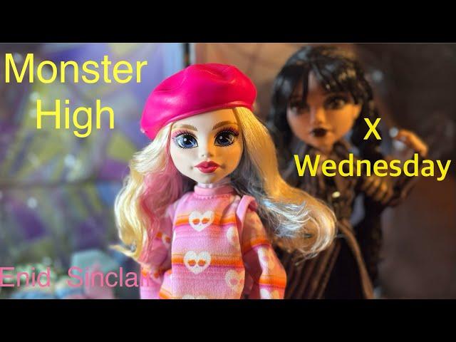 Monster High Enid Sinclair Doll (adult collector) unboxing a review Netflix Wednesday doll