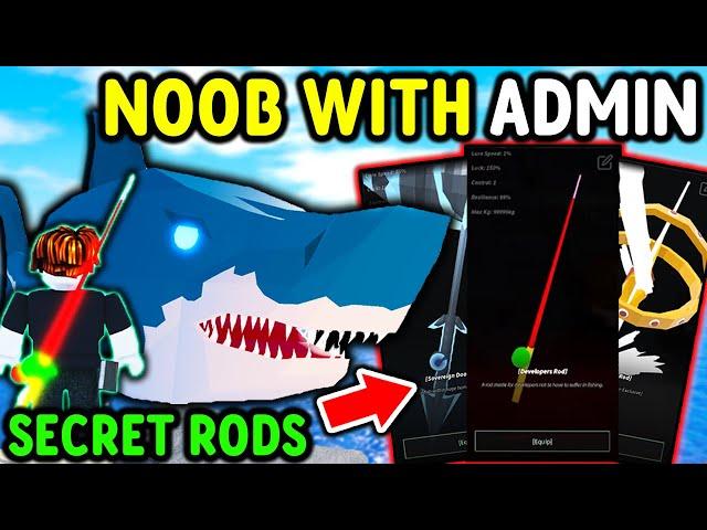 NOOB RESTARTS With EVERY ADMIN ROD in Roblox Fisch..