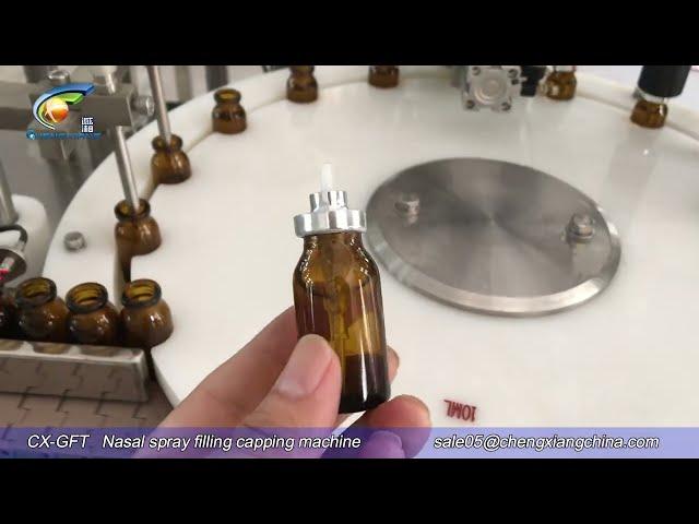 nasal spray bottle filling capping machine #filling #fillingmachine #shortvideo #foryourpage