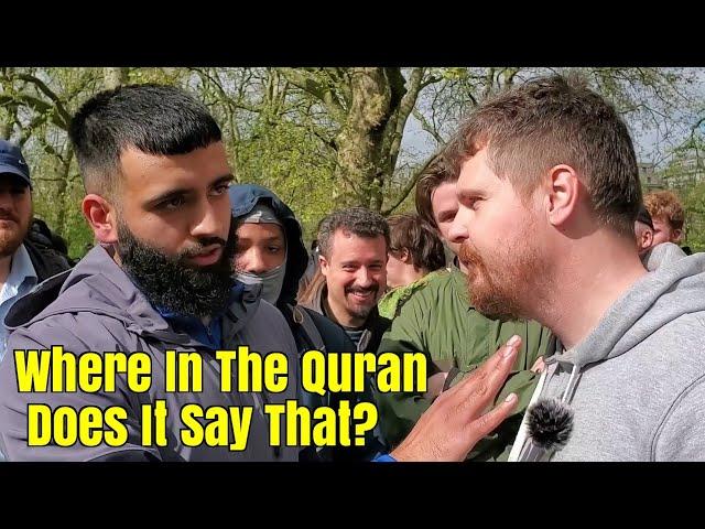 Speakers Corner - Bob vs Shia Muslim Abu Mukhtar - Can You Swear By Any Other Name But Allah?