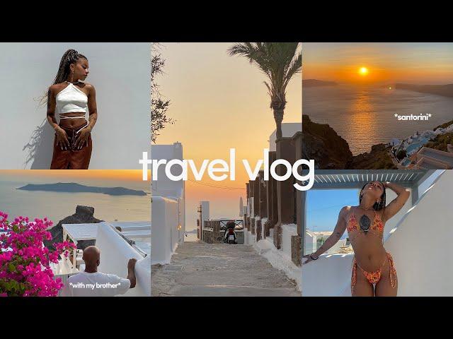 i went to santorini with my brother!! *travel vlog*