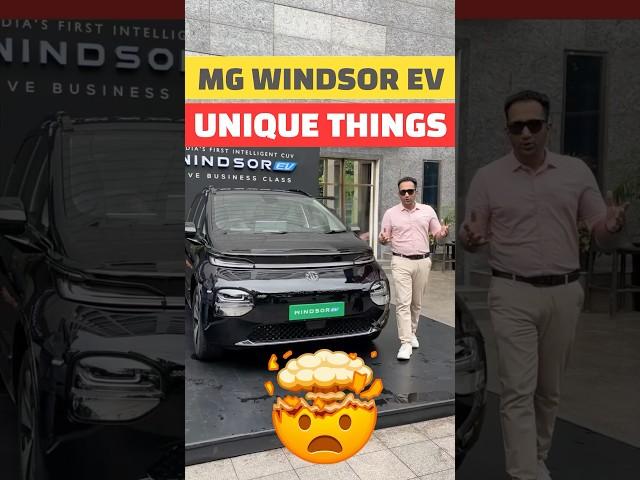 TOP Unique Things of MG Windsor EV @MGMotorIndia New Electric Car in India