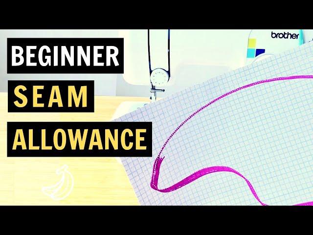 How to sew the perfect seam allowance on a straight line and curve | Beginner Sewing Tips & Tricks