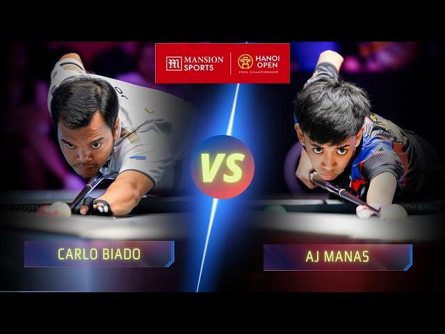 CARLO BIADO VS AJ MANAS | 2024 HANOI OPEN #billiards #9ballpool #highlights #nineball #hanoi