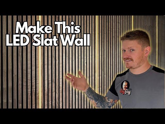 How to Install Slat Wall Panels With LED Lighting Built in!