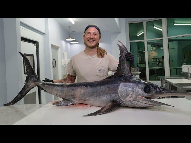 Filleting Whole Swordfish