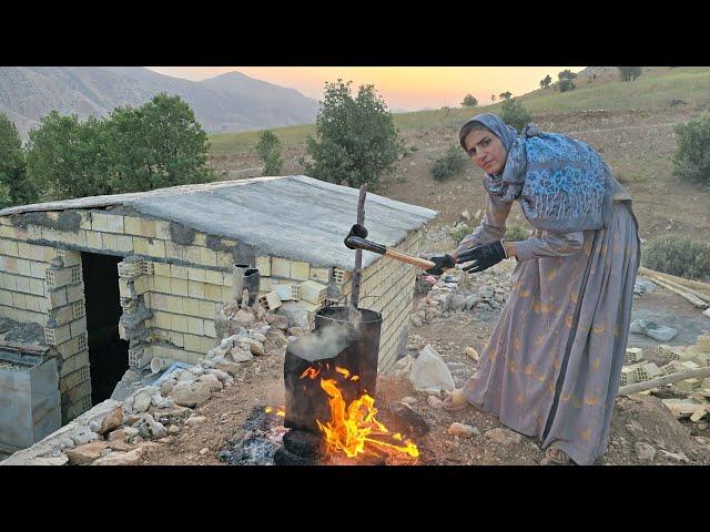 A nomadic mother's loving effort to complete a mountain shelter